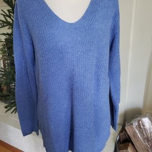 JCrew V-neck, tunic sweater